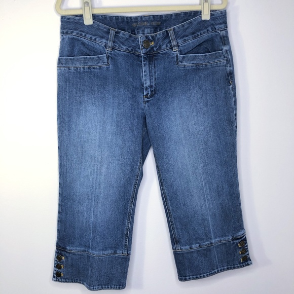 Michael Kors Denim - Michael Kors Denim Button Detail Cropped Jeans